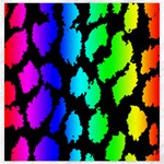 Rainbow Leopard Canvas 20  x 20 
