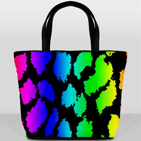 Rainbow Leopard Bucket Bag from ArtsNow.com Front