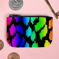 Rainbow Leopard Mini Coin Purse from ArtsNow.com Front