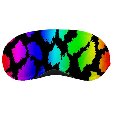 Rainbow Leopard Sleeping Mask from ArtsNow.com Front