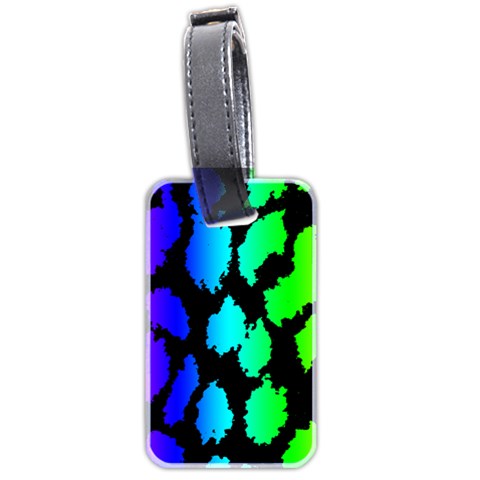 Rainbow Leopard Luggage Tag (two sides) from ArtsNow.com Back