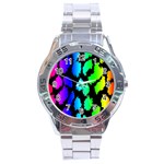 Rainbow Leopard Stainless Steel Analogue Men’s Watch