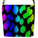 Rainbow Leopard Flap closure messenger bag (Small)