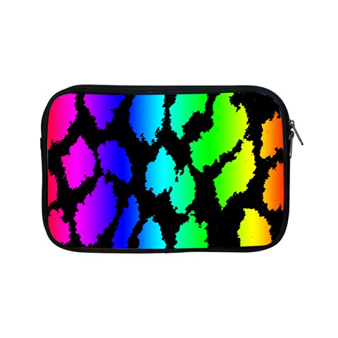 Rainbow Leopard Apple iPad Mini Zipper Case from ArtsNow.com Front