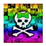 Rainbow Skull Tile Coaster