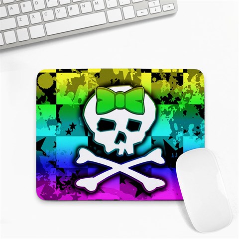 Rainbow Skull Small Mousepad from ArtsNow.com Front