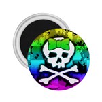 Rainbow Skull 2.25  Magnet