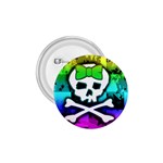 Rainbow Skull 1.75  Button