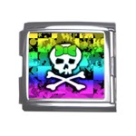 Rainbow Skull Mega Link Italian Charm (18mm)