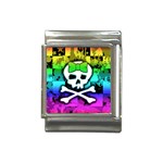 Rainbow Skull Italian Charm (13mm)