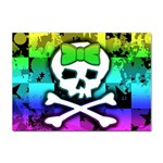 Rainbow Skull Sticker (A4)