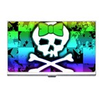 Rainbow Skull Business Card Holder