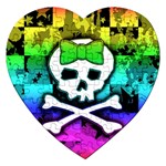 Rainbow Skull Jigsaw Puzzle (Heart)