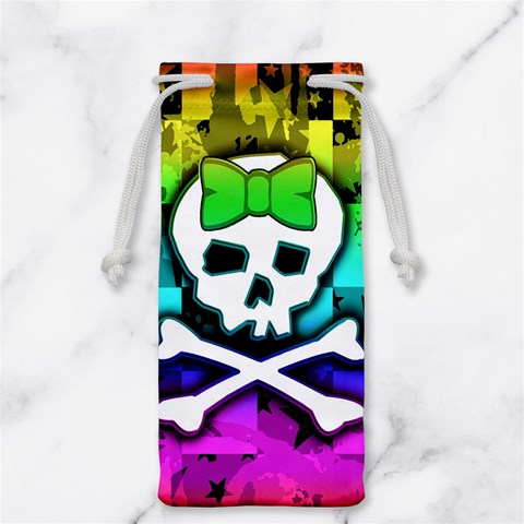 Rainbow Skull Jewelry Bag from ArtsNow.com Front