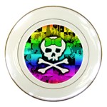Rainbow Skull Porcelain Plate