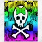 Rainbow Skull Canvas 11  x 14 