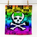 Rainbow Skull Face Towel