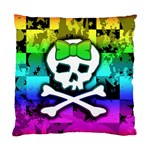 Rainbow Skull Cushion Case (Two Sides)