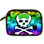 Rainbow Skull Digital Camera Leather Case