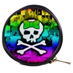 Rainbow Skull Mini Makeup Bag