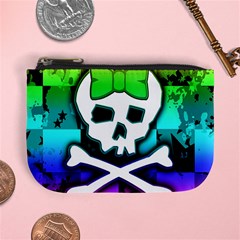 Rainbow Skull Mini Coin Purse from ArtsNow.com Front