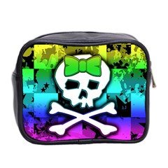 Rainbow Skull Mini Toiletries Bag (Two Sides) from ArtsNow.com Back