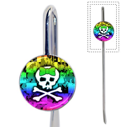 Rainbow Skull Book Mark from ArtsNow.com Front