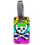 Rainbow Skull Luggage Tag (two sides)