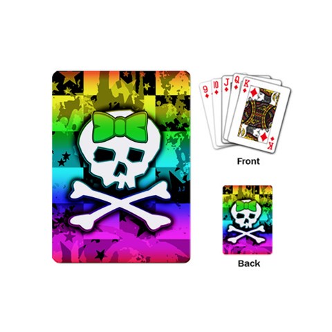 Rainbow Skull Playing Cards (Mini) from ArtsNow.com Back