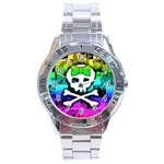 Rainbow Skull Stainless Steel Analogue Men’s Watch