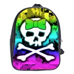 Rainbow Skull School Bag (XL)