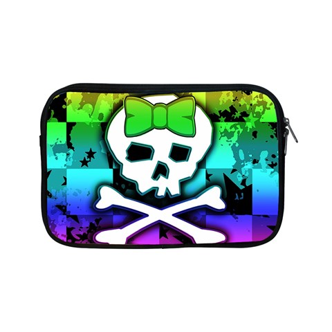 Rainbow Skull Apple iPad Mini Zipper Case from ArtsNow.com Front
