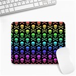 Rainbow Skull and Crossbones  Small Mousepad