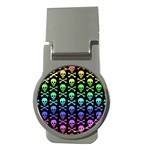 Rainbow Skull and Crossbones  Money Clip (Round)