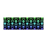 Rainbow Skull and Crossbones  Sticker Bumper (100 pack)
