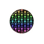 Rainbow Skull and Crossbones  Hat Clip Ball Marker (4 pack)
