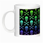 Rainbow Skull and Crossbones  Night Luminous Mug