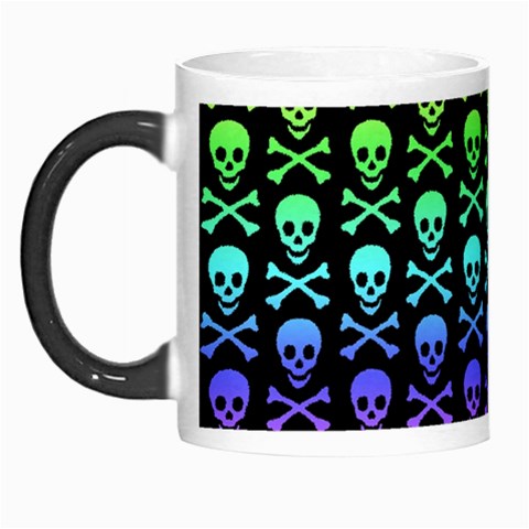 Rainbow Skull and Crossbones  Morph Mug from ArtsNow.com Left
