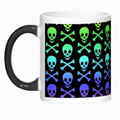 Rainbow Skull and Crossbones  Morph Mug from ArtsNow.com Left