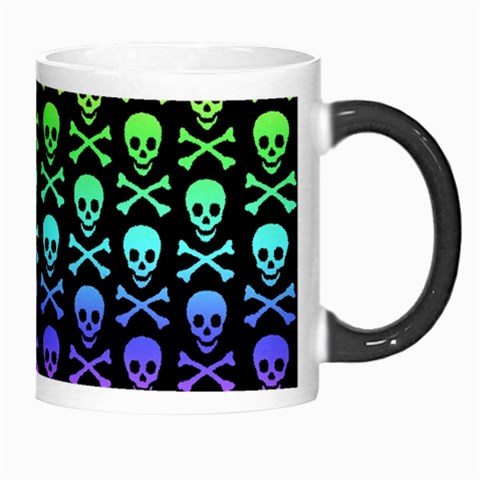 Rainbow Skull and Crossbones  Morph Mug from ArtsNow.com Right