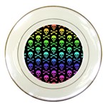 Rainbow Skull and Crossbones  Porcelain Plate