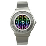 Rainbow Skull and Crossbones  Stainless Steel Watch