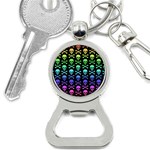 Rainbow Skull and Crossbones  Bottle Opener Key Chain