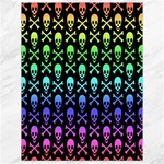 Rainbow Skull and Crossbones  Canvas 18  x 24 