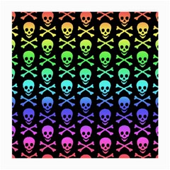Rainbow Skull and Crossbones  Glasses Cloth (Medium, Two Sides) from ArtsNow.com Back