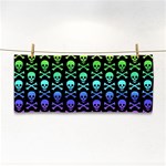 Rainbow Skull and Crossbones  Hand Towel