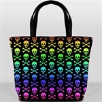 Rainbow Skull and Crossbones  Bucket Bag
