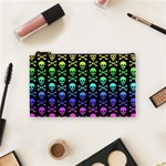 Rainbow Skull and Crossbones  Cosmetic Bag (Small)