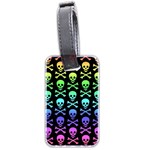 Rainbow Skull and Crossbones  Luggage Tag (two sides)