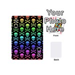 Rainbow Skull and Crossbones  Playing Cards 54 (Mini)